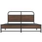Preview: Bettgestell ohne Matratze 150x200 cm Braun Eichen-Optik