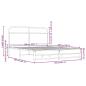 Preview: Bettgestell ohne Matratze 150x200 cm Braun Eichen-Optik