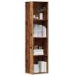 Preview: ARDEBO.de - Bücherregal Altholz-Optik 36x30x114 cm Holzwerkstoff