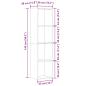 Preview: Bücherregal Altholz-Optik 36x30x114 cm Holzwerkstoff