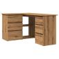 Preview: ARDEBO.de - Eckschreibtisch Artisan-Eiche 145x100x76 cm Holzwerkstoff