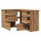 Preview: Eckschreibtisch Artisan-Eiche 145x100x76 cm Holzwerkstoff