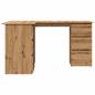 Preview: Eckschreibtisch Artisan-Eiche 145x100x76 cm Holzwerkstoff