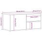 Preview: TV-Schrank Altholz-Optik 80x34x35,5 cm Holzwerkstoff