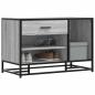 Preview: ARDEBO.de - Schuhbank Grau Sonoma 80x40x53,5 cm Holzwerkstoff und Metall