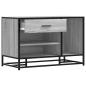 Preview: Schuhbank Grau Sonoma 80x40x53,5 cm Holzwerkstoff und Metall