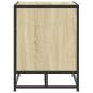 Preview: Schuhbank Sonoma-Eiche 80x40x53,5 cm Holzwerkstoff und Metall