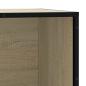 Preview: Schuhbank Sonoma-Eiche 80x40x53,5 cm Holzwerkstoff und Metall