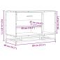 Preview: Schuhbank Sonoma-Eiche 80x40x53,5 cm Holzwerkstoff und Metall