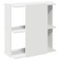 Preview: Bücherregal 3 Böden Weiß 60x30x60 cm Holzwerkstoff