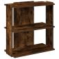 Preview: Bücherregal 3 Böden Räuchereiche 60x30x60 cm Holzwerkstoff