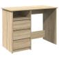 Preview: Schreibtisch Sonoma-Eiche 102x50x75 cm Holzwerkstoff