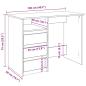Preview: Schreibtisch Sonoma-Eiche 102x50x75 cm Holzwerkstoff
