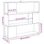Preview: Bücherregal/Raumteiler Altholz-Optik 100x24x94 cm