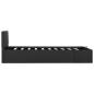 Preview: Stauraumbett Hydraulisch Dunkelgrau Stoff 100×200 cm