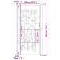 Preview: Gartentor 105x180 cm Cortenstahl Bambus-Design