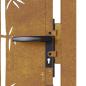 Preview: Gartentor 105x180 cm Cortenstahl Bambus-Design