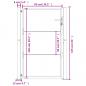 Preview: Gartentor 105x155 cm Cortenstahl