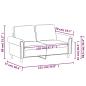 Preview: 2-Sitzer-Sofa Creme 120 cm Samt