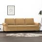 Preview: ARDEBO.de - 3-Sitzer-Sofa Braun 180 cm Samt