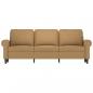 Preview: 3-Sitzer-Sofa Braun 180 cm Samt