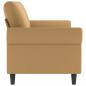 Preview: 3-Sitzer-Sofa Braun 180 cm Samt