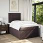 Preview: Boxspringbett mit Matratze Dunkelbraun 120x190 cm Stoff