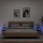 Preview: ARDEBO.de - Nachttische mit LED-Leuchten 2 Stk. Artisan-Eiche 40x39x48,5 cm
