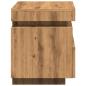 Preview: Nachttische mit LED-Leuchten 2 Stk. Artisan-Eiche 40x39x48,5 cm