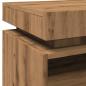 Preview: Nachttische mit LED-Leuchten 2 Stk. Artisan-Eiche 40x39x48,5 cm