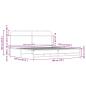 Preview: Metallbett ohne Matratze Sonoma-Eiche 193x203 cm
