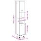 Preview: Badschrank Altholz-Optik 30x30x179 cm Holzwerkstoff