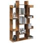 Preview: ARDEBO.de - Bücherregal Altholz-Optik 86x25,5x140 cm Holzwerkstoff