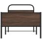 Preview: Bettgestell ohne Matratze 90x200 cm Braun Eichen-Optik