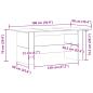 Preview: Esstisch Altholz-Optik 180x90x76 cm Holzwerkstoff