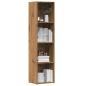 Preview: ARDEBO.de - Bücherregal Artisan-Eiche 36x30x114 cm Holzwerkstoff