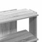 Preview: Bücherregal 3 Böden Grau Sonoma 60x30x60 cm Holzwerkstoff