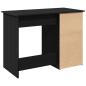 Preview: Schreibtisch Schwarz 102x50x75 cm Holzwerkstoff