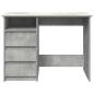 Preview: Schreibtisch Betongrau 102x50x75 cm Holzwerkstoff