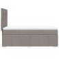 Preview: Boxspringbett mit Matratze Taupe 100x200 cm Stoff