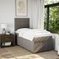 Preview: Boxspringbett mit Matratze Taupe 100x200 cm Stoff