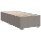 Preview: Boxspringbett mit Matratze Taupe 100x200 cm Stoff