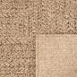 Preview: Teppich ZIZUR Beige 60x110 cm Jute-Optik Indoor und Outdoor