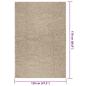 Preview: Teppich ZIZUR Beige 120x170 cm Jute-Optik Indoor und Outdoor