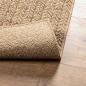 Preview: Teppich ZIZUR Beige 140x200 cm Jute-Optik Indoor und Outdoor