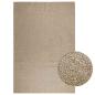 Preview: ARDEBO.de - Teppich ZIZUR Beige 240x340 cm Jute-Optik Indoor und Outdoor