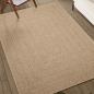 Preview: Teppich ZIZUR Beige 200x200 cm Jute-Optik Indoor und Outdoor