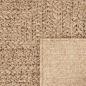 Preview: Teppich ZIZUR Beige 200x200 cm Jute-Optik Indoor und Outdoor