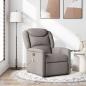 Preview: ARDEBO.de - Massagesessel Taupe Stoff