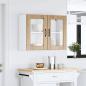 Preview: Küchen-Hängeschrank mit Glastür Artisan-Eiche Holzwerkstoff